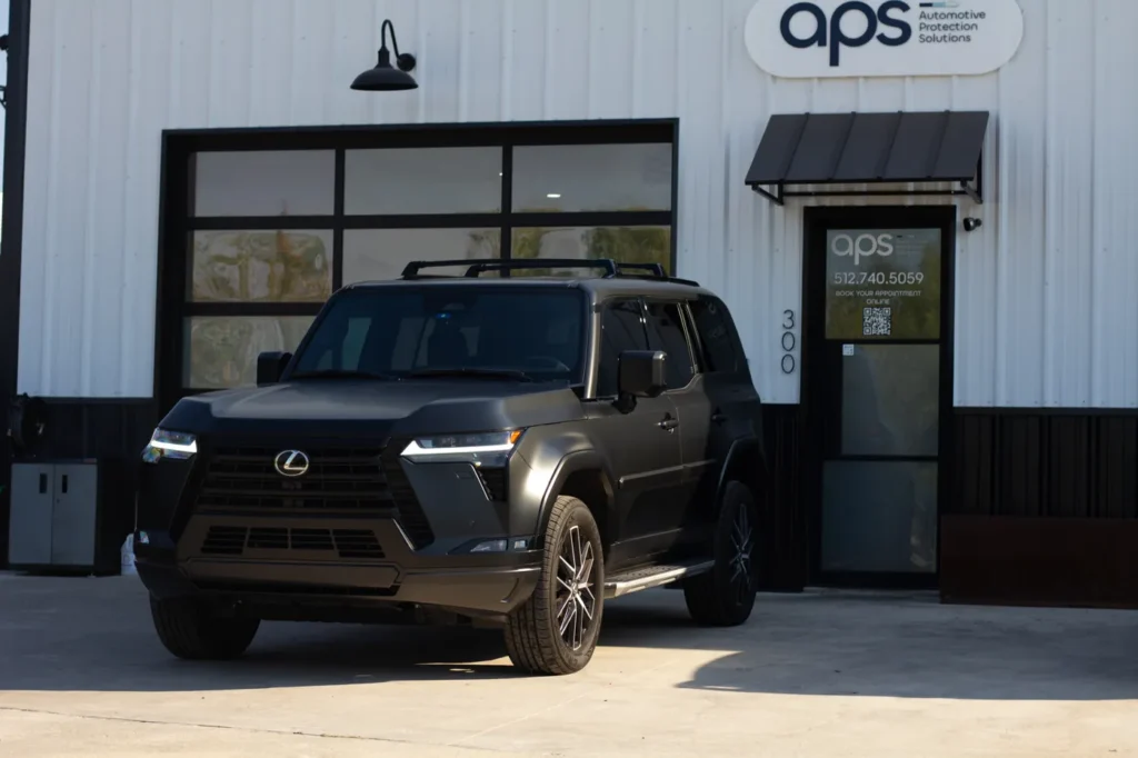 Lexus GX with satin black PPF at APS in Austin, TX