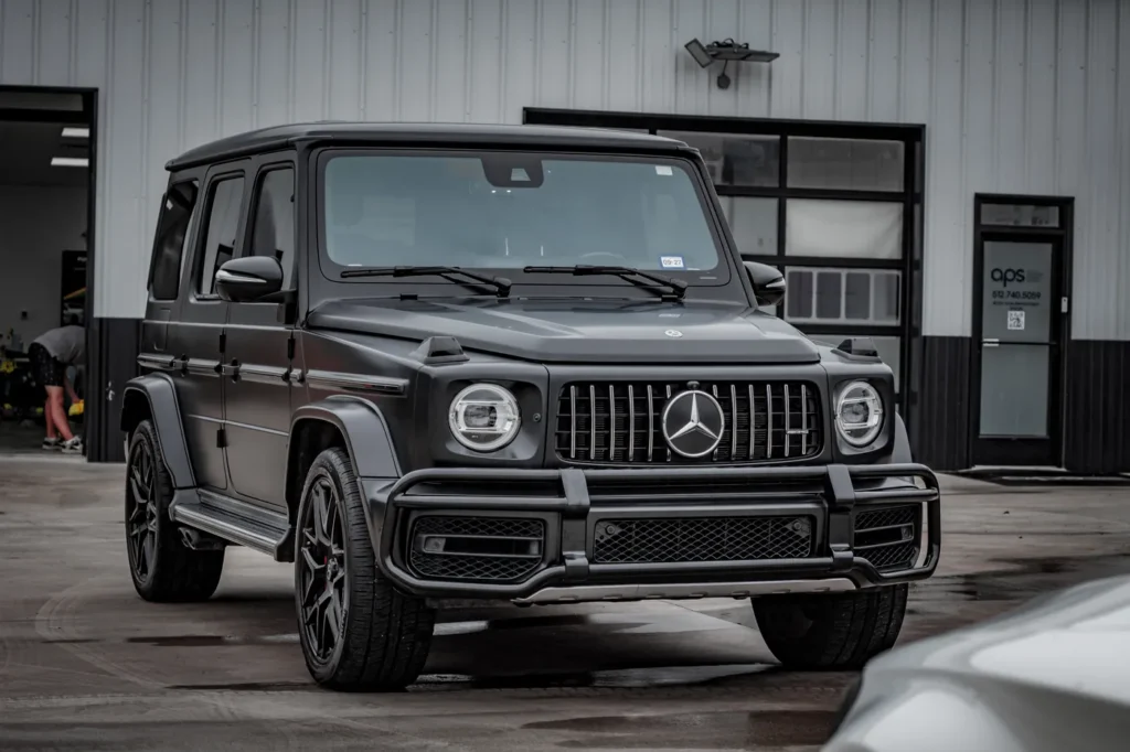 Mercedes-AMG G63 in matte black at APS in Austin, TX