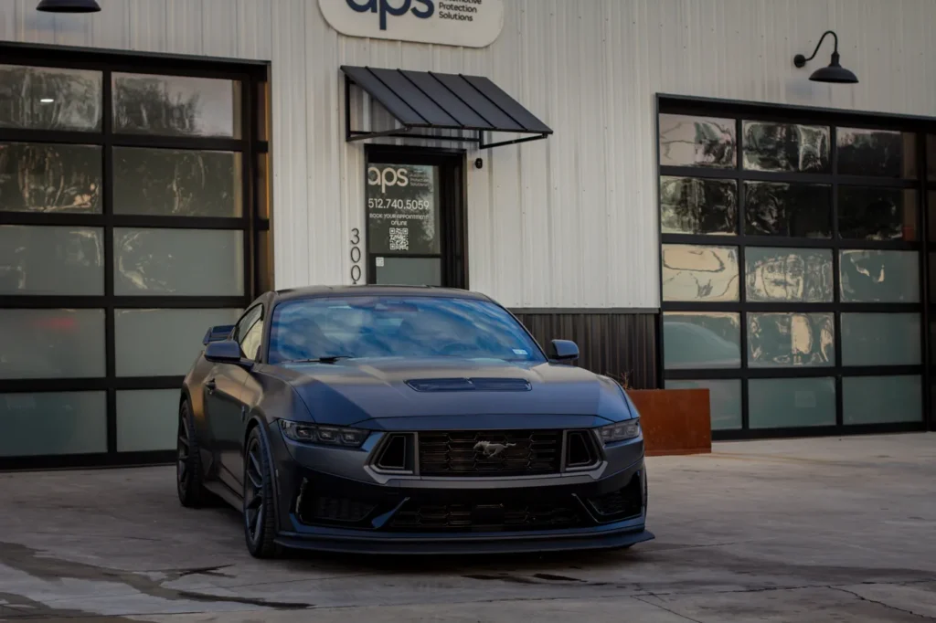 Ford Mustang Dark Horse with satin PPF at APS in Austin, TX